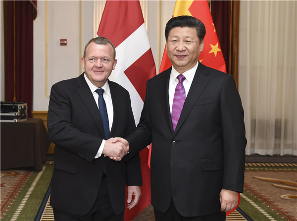 習近平會見丹麥首相拉斯穆森