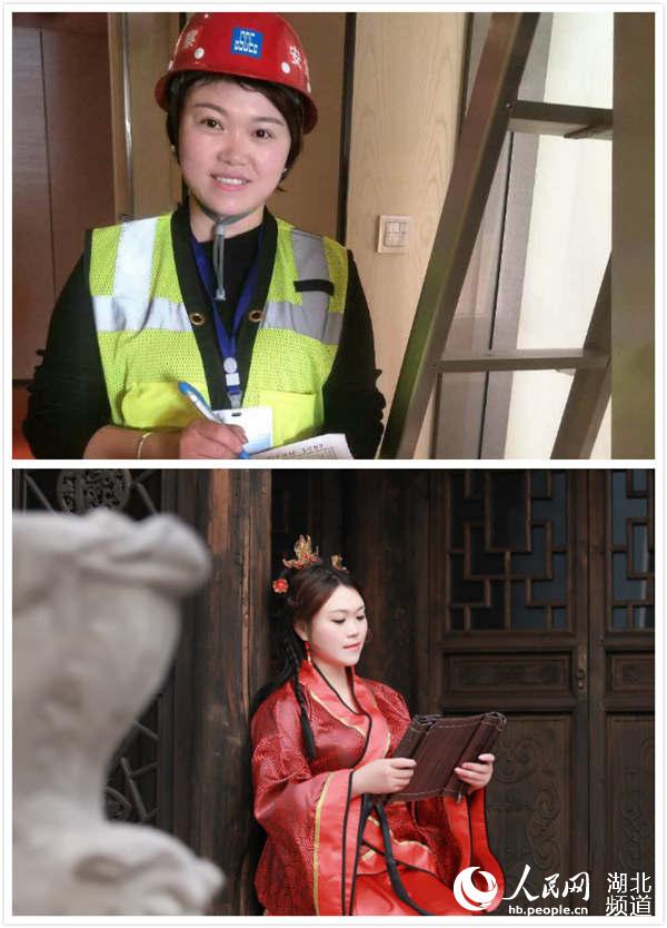 “女漢子”變“女神” 建筑女職工拍漢服寫真慶婦女節(組圖)