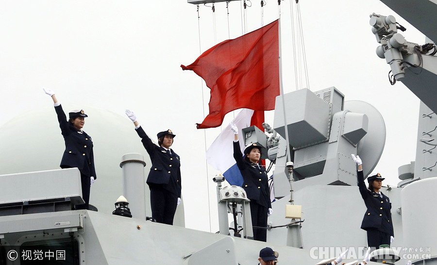 中國海軍明星艦艇抵達波羅的海開啟中俄軍演