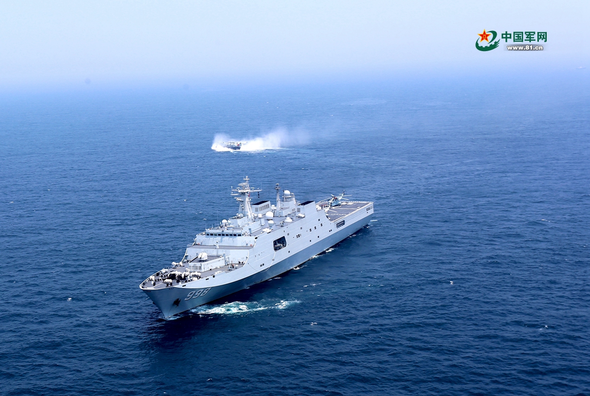 立體投送登陸 我海軍艦、機、艇協(xié)同出擊