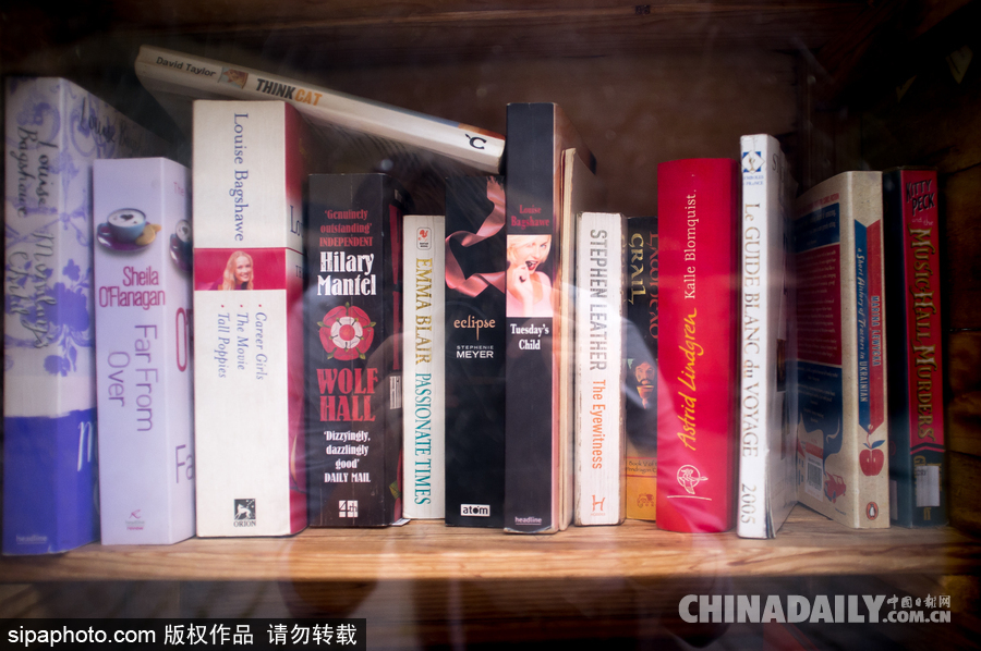 讓知識(shí)“流動(dòng)”起來(lái) 英國(guó)倫敦街頭現(xiàn)書(shū)籍交換小屋
