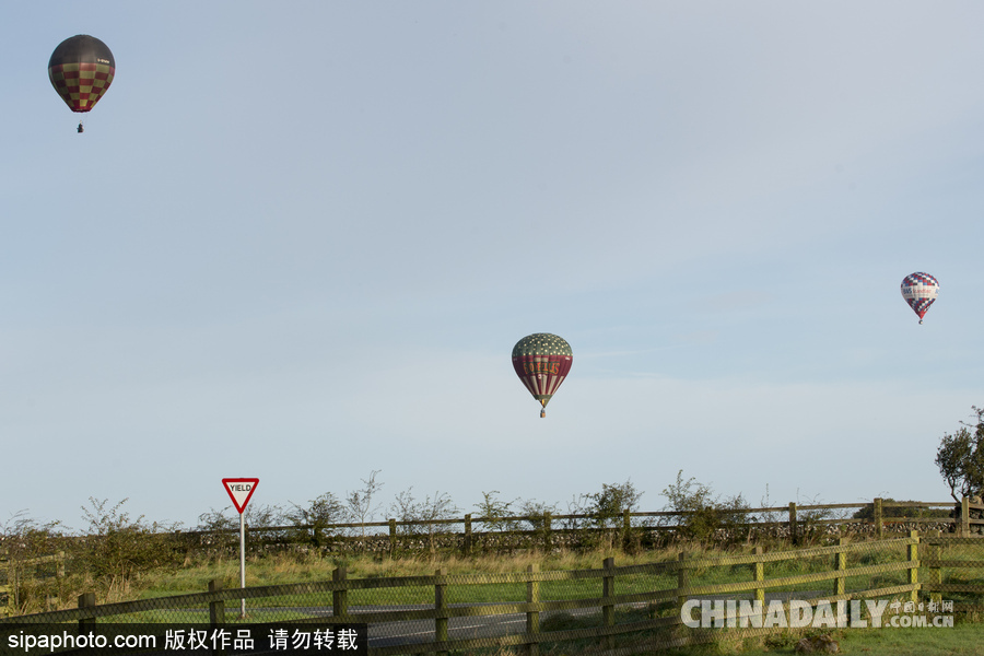 愛爾蘭舉行熱氣球錦標(biāo)賽 色彩點(diǎn)綴天空?qǐng)鼍袄寺?/></a></p>

<p align=