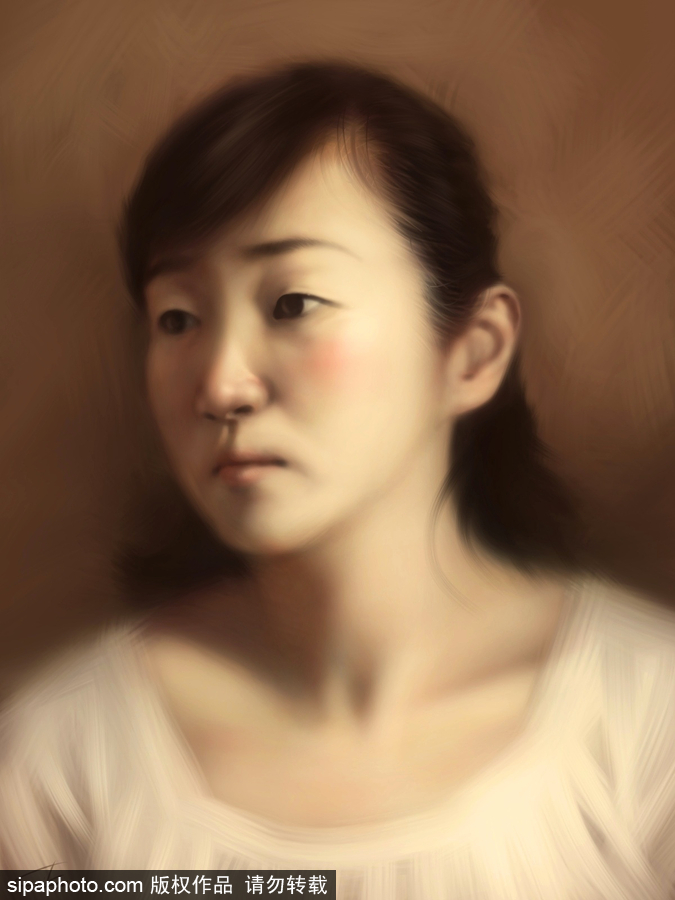 指尖上的藝術 日本藝術家iPhone創作肖像畫