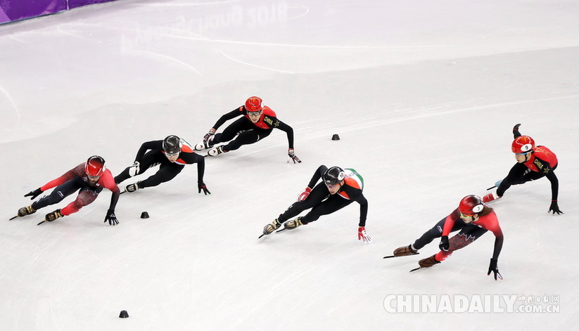 短道速滑男子5000米接力：中國隊獲銀牌