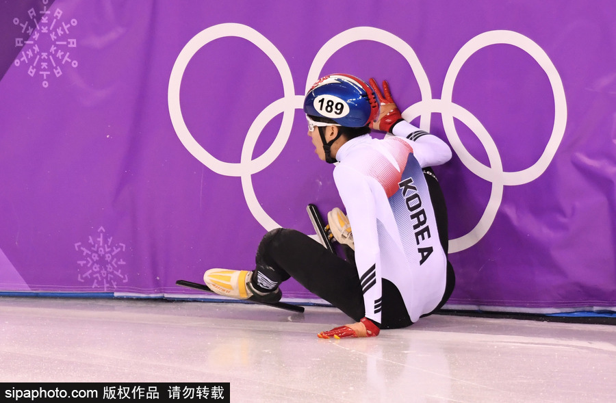 2018平昌冬奧會短道速滑：男子5000米接力A組決賽 中國隊(duì)摘銀