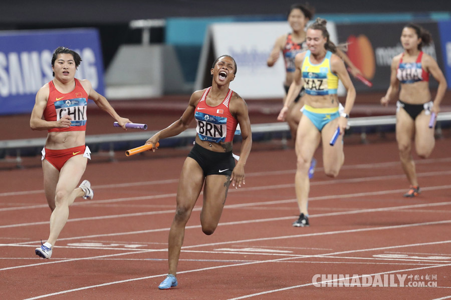 亞運(yùn)會(huì)女子4X100米接力：巴林隊(duì)奪冠中國(guó)隊(duì)亞軍
