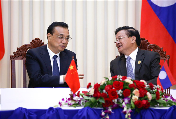 李克強(qiáng)總理正式訪(fǎng)問(wèn)老撾 雙方將穩(wěn)步推進(jìn)中老鐵路等大項(xiàng)目建設(shè)