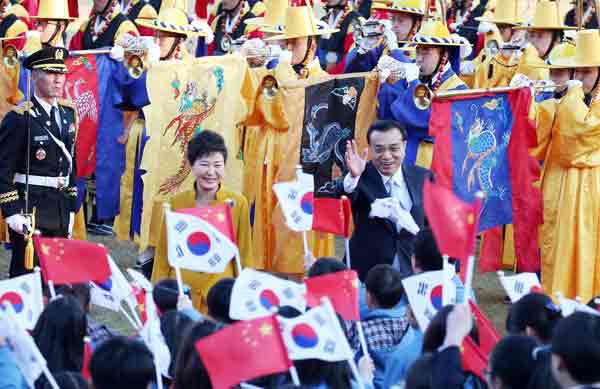10張圖帶你了解李克強總理訪韓第一天