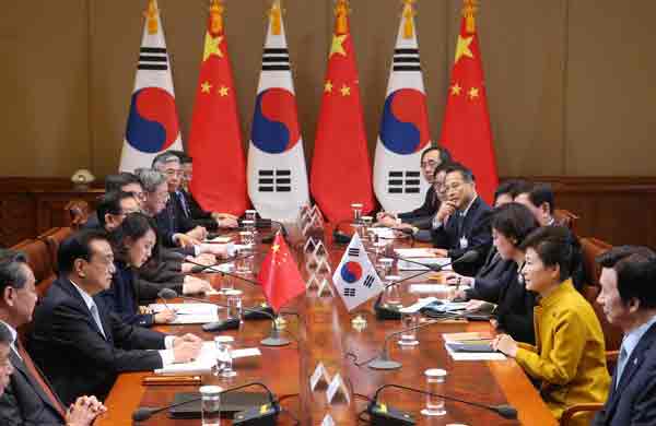 10張圖帶你了解李克強總理訪韓第一天